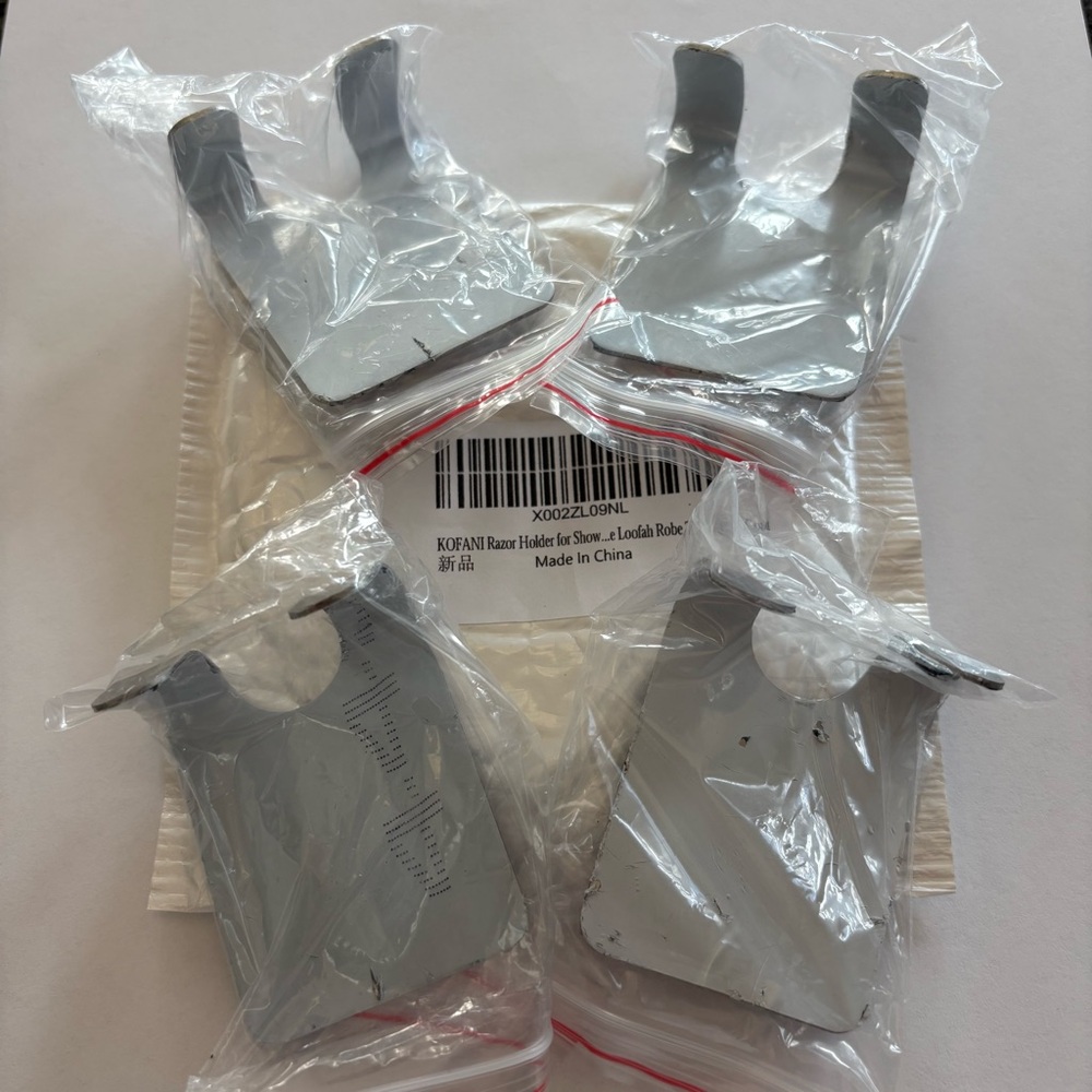 Razor Hanger Hooks for Bathroom Kitchen Stainless Steel Waterproof Self-Adhesive - Picture 7 of 17